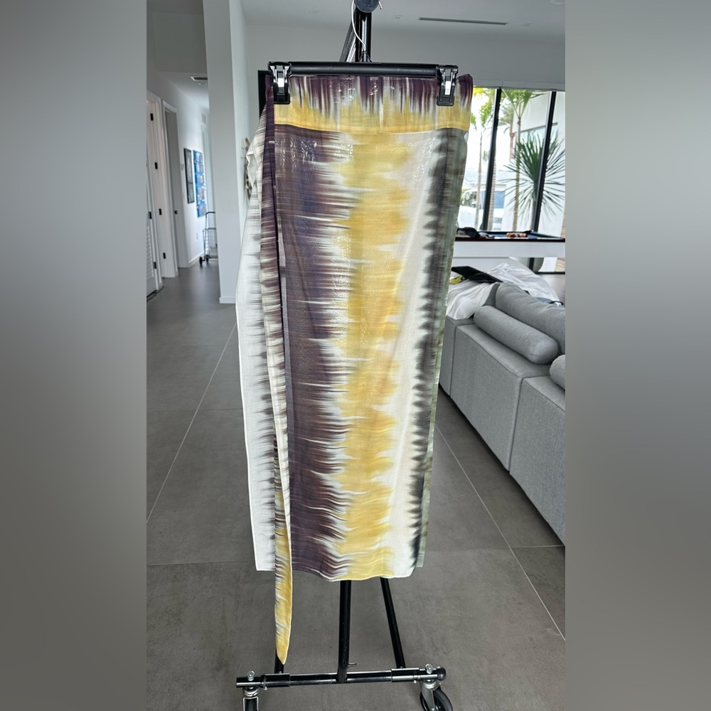 Silvia Tcherassi beach skirt  with Orange and Purple Stripes - Picture 5 of 5
